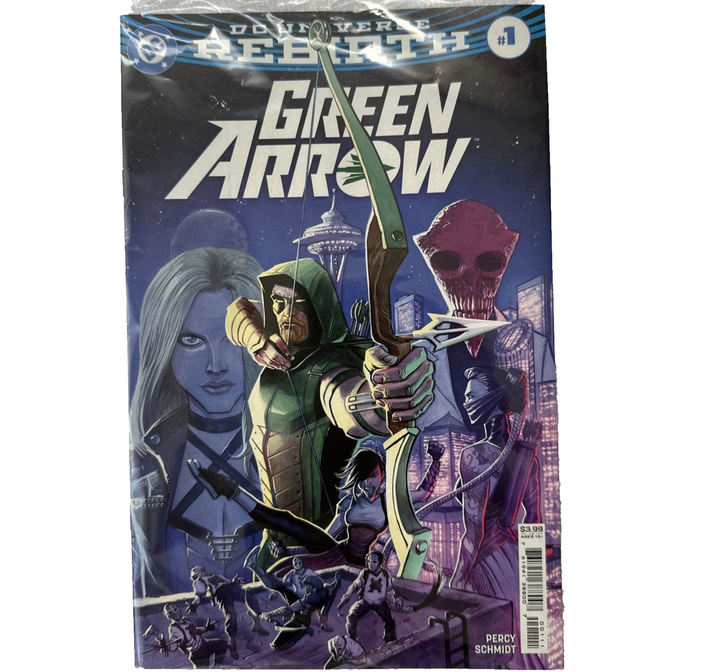 Green Arrow #1 DC Rebirth First Issue Percy Schmidt New Sealed